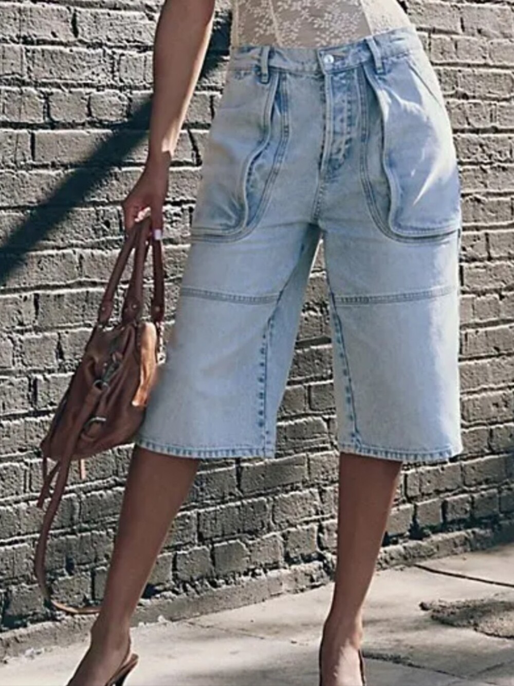 We The Free By Free People Havasu Cropped Jeans/Shorts *24 *NWOT